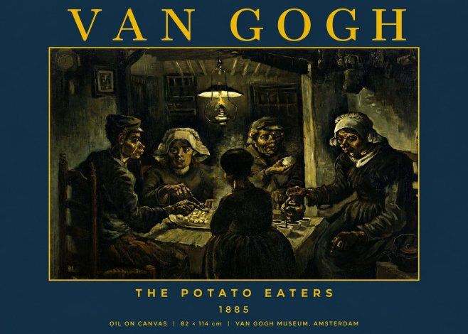 Van Gogh The Potato Eaters II No2 - Plakát