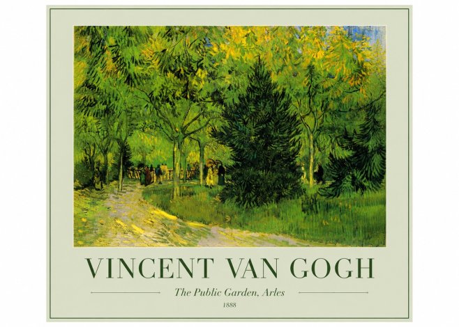 Van Gogh The Public Garden, Arles No3 - Plakát