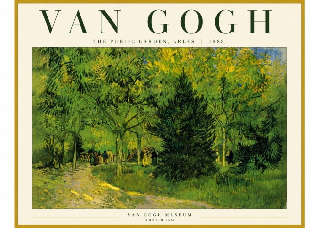 Van Gogh The Public Garden, Arles No6 - Plakát
