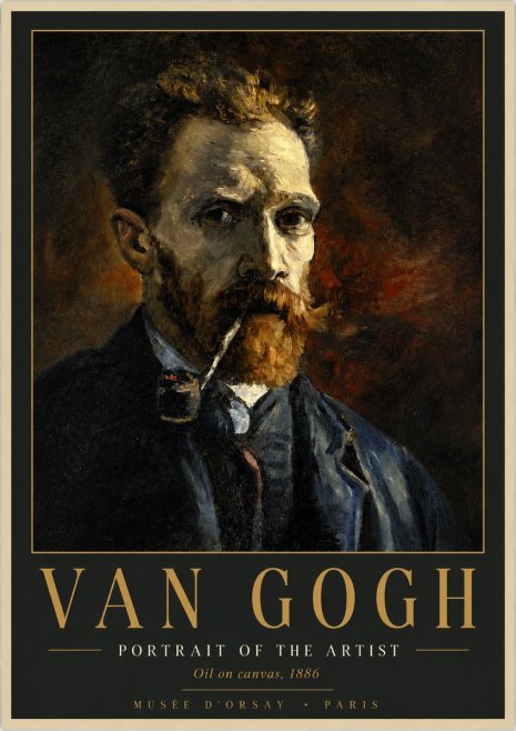 Van Gogh Portrait of the Artist I No2 - Plakát