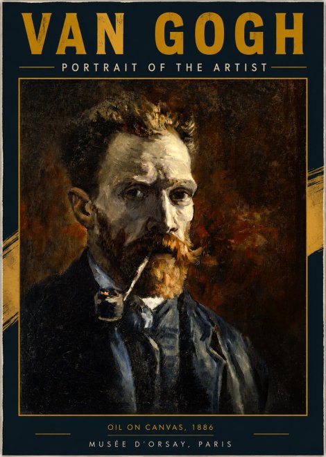 Van Gogh Portrait of the Artist I No3 - Plakát