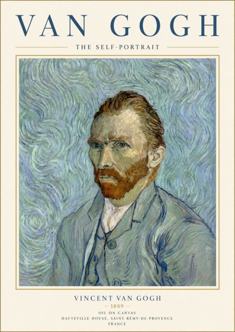 Van Gogh The Self-portrait No6 - Plakát