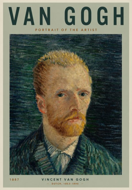Van Gogh Portrait of the Artist II No4 - Plakát