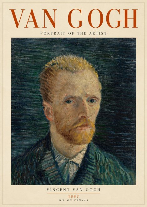 Van Gogh Portrait of the Artist II No5 - Plakát