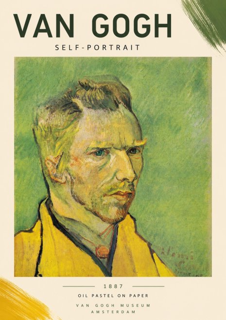 Van Gogh Self-portrait II No5 - Plakát