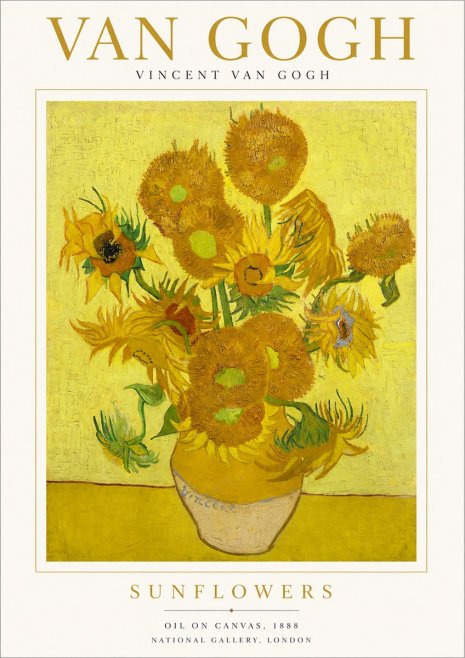 Van Gogh Sunflowers III No1 - Plakát