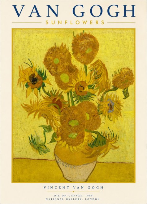 Van Gogh Sunflowers III No3 - Plakát