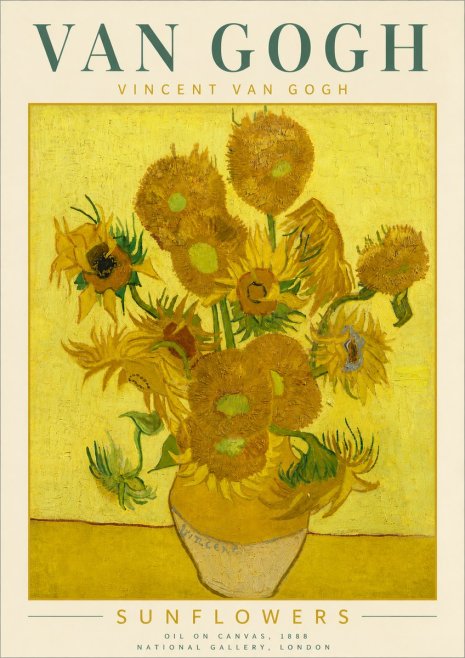 Van Gogh Sunflowers III No6 - Plakát