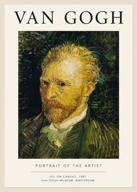 Van Gogh Portrait of the Artist III No3 - Plakát