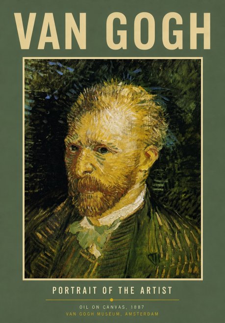Van Gogh Portrait of the Artist III No5 - Plakát