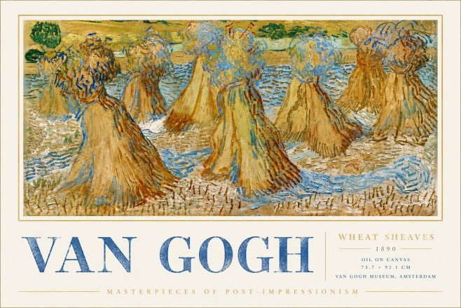 Van Gogh Wheat Sheaves No6 - Plakát