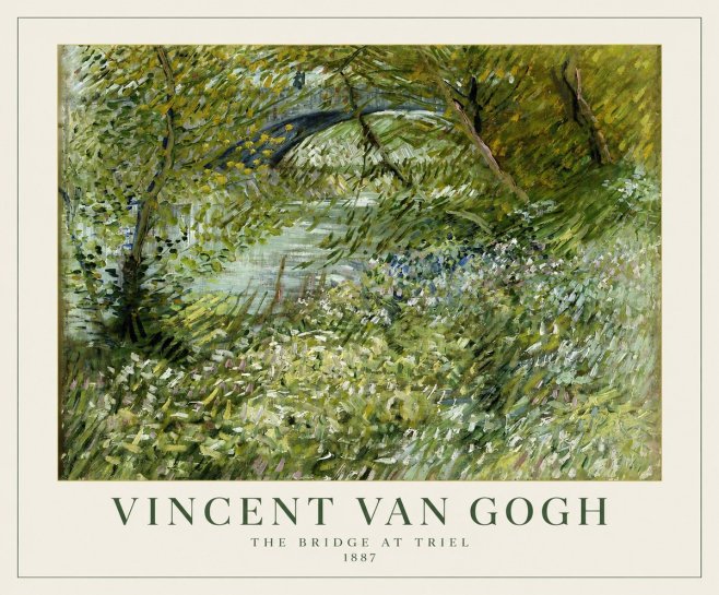 Van Gogh The Bridge at Triel No1 - Plakát