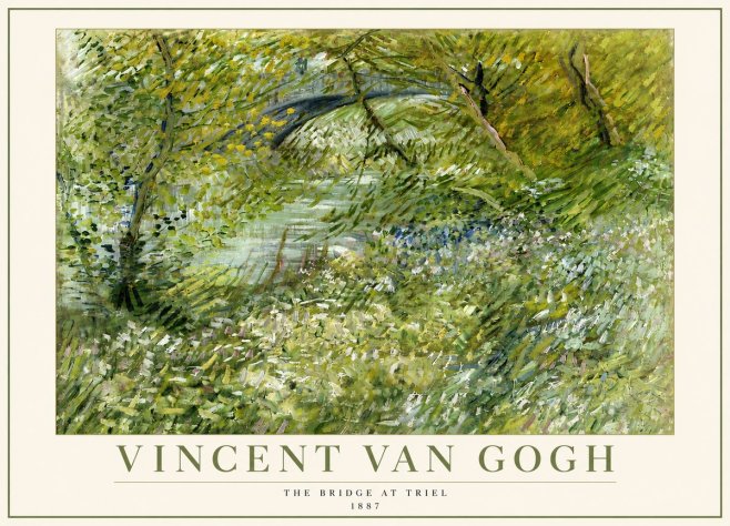Van Gogh The Bridge at Triel No5 - Plakát