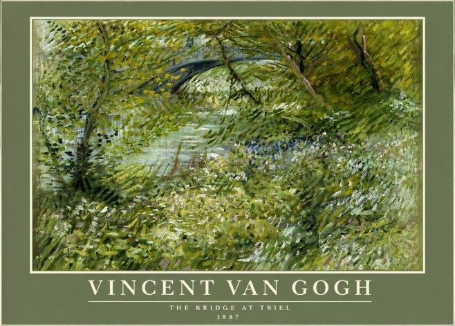 Van Gogh The Bridge at Triel No6 - Plakát