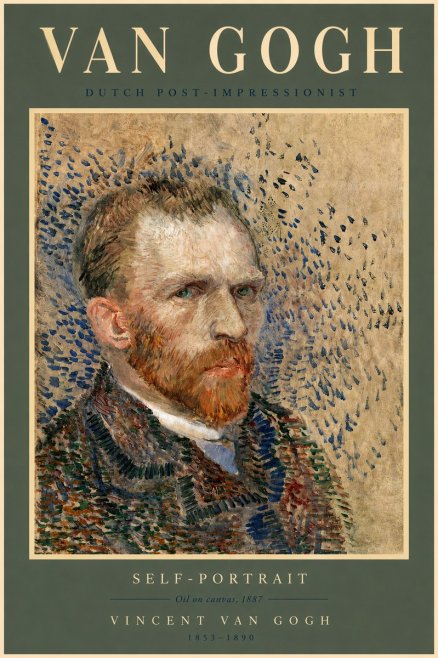 Van Gogh Self-portrait IV No2 - Plakát