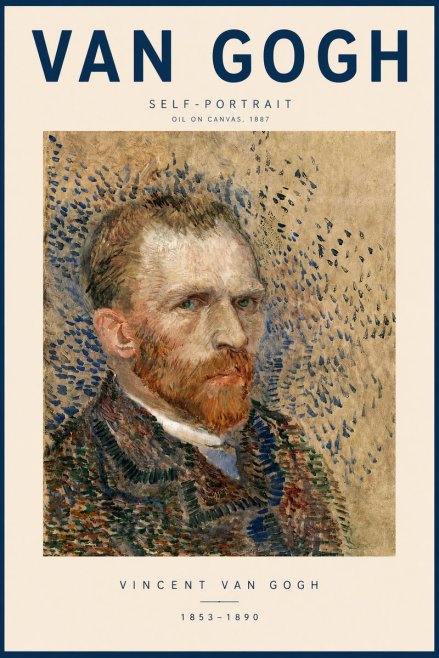 Van Gogh Self-portrait IV No3 - Plakát