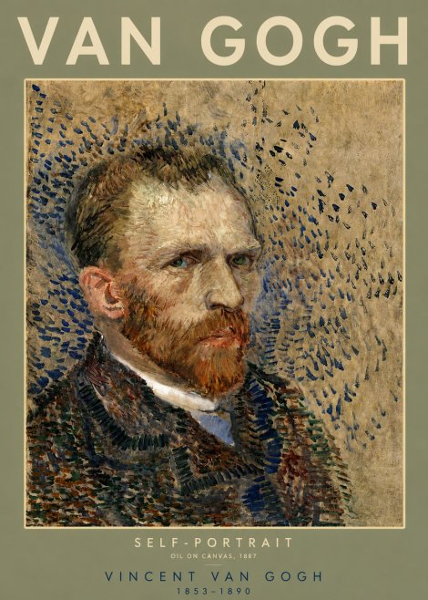 Van Gogh Self-portrait IV No4 - Plakát
