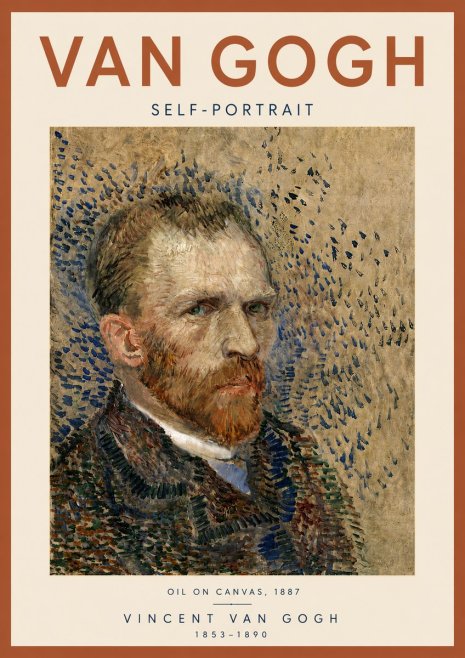 Van Gogh Self-portrait IV No5 - Plakát