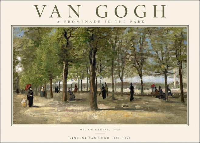 Van Gogh A Promenade in the Park No1 - Plakát