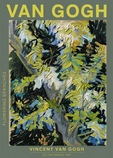 Van Gogh Flowering Branches No2 - Plakát