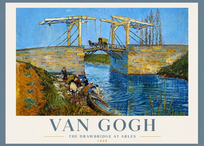 Van Gogh The Drawbridge at Arles I No4 - Plakát