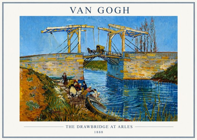 Van Gogh The Drawbridge at Arles I No6 - Plakát