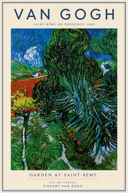 Van Gogh Garden at Saint-rémy No4 - Plakát