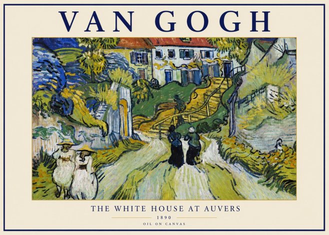 Van Gogh The White House at Auvers No3 - Plakát