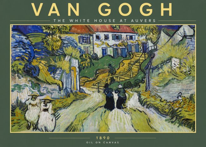 Van Gogh The White House at Auvers No4 - Plakát