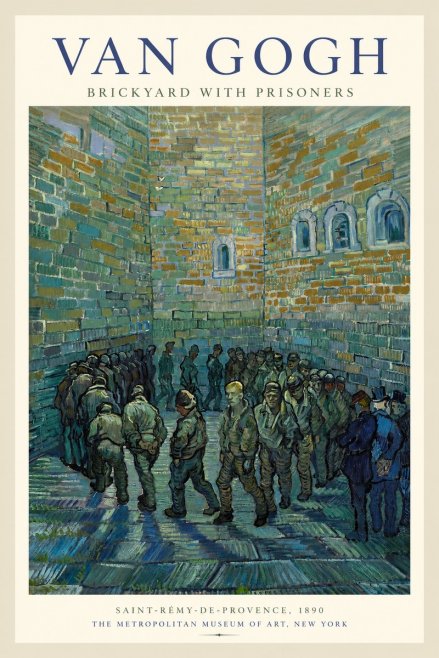 Van Gogh Brickyard with Prisoners No1 - Plakát