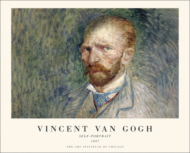 Van Gogh Self-portrait V No1 - Plakát