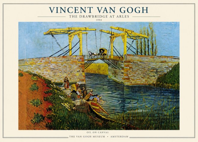 Van Gogh The Drawbridge at Arles III No3 - Plakát
