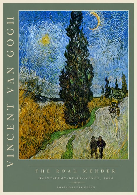 Van Gogh The Road Mender II No4 - Plakát
