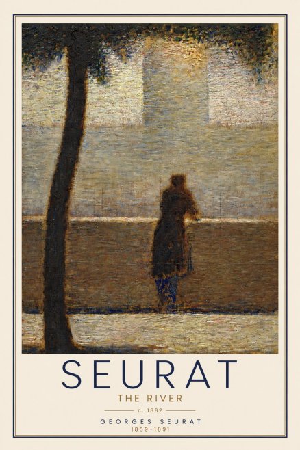 Seurat The River No3 - Plakát