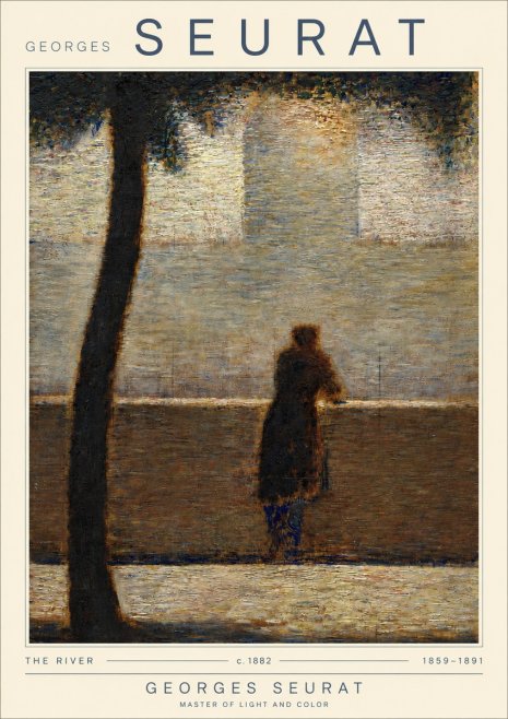 Seurat The River No4 - Plakát