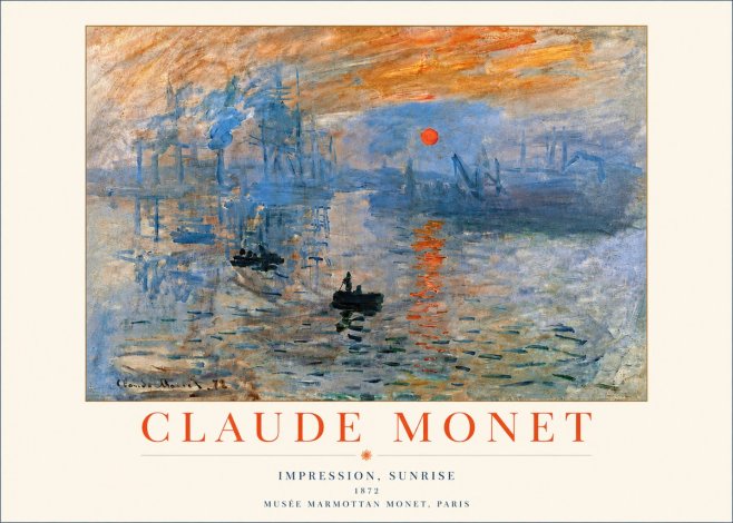 Monet Impression, Sunrise I No4 - Plakát