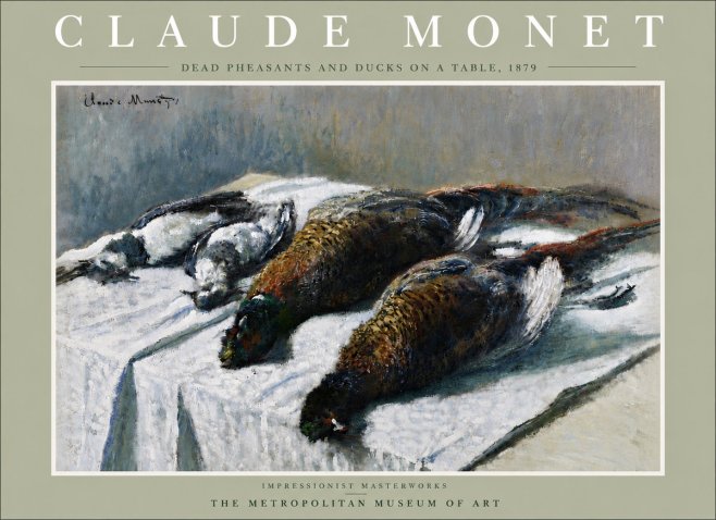 Monet Dead Pheasants and Ducks on a Table No6 - Plakát