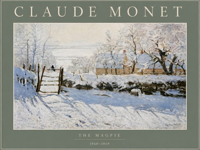 Monet The Magpie No4 - Plakát