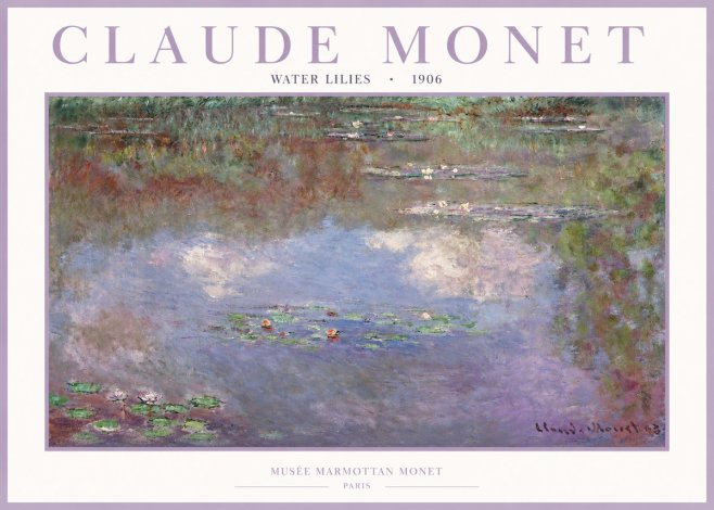 Monet Water Lilies VI No2 - Plakát