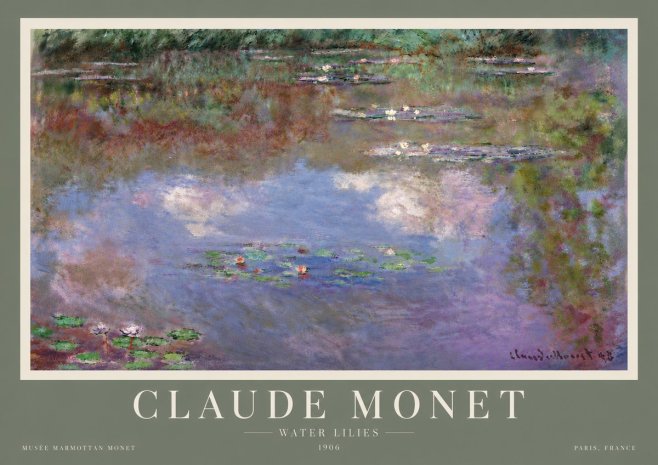 Monet Water Lilies VI No5 - Plakát