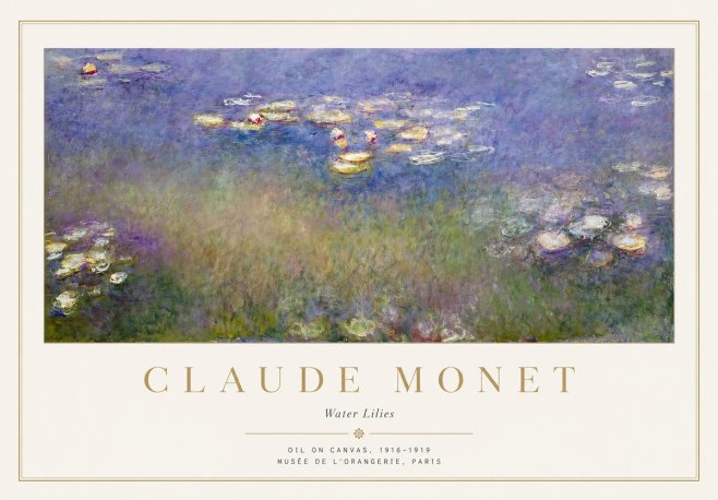 Monet Water Lilies VII No1 - Plakát