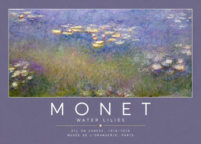 Monet Water Lilies VII No2 - Plakát