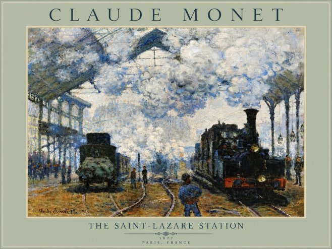 Monet The Saint-lazare Station No5 - Plakát