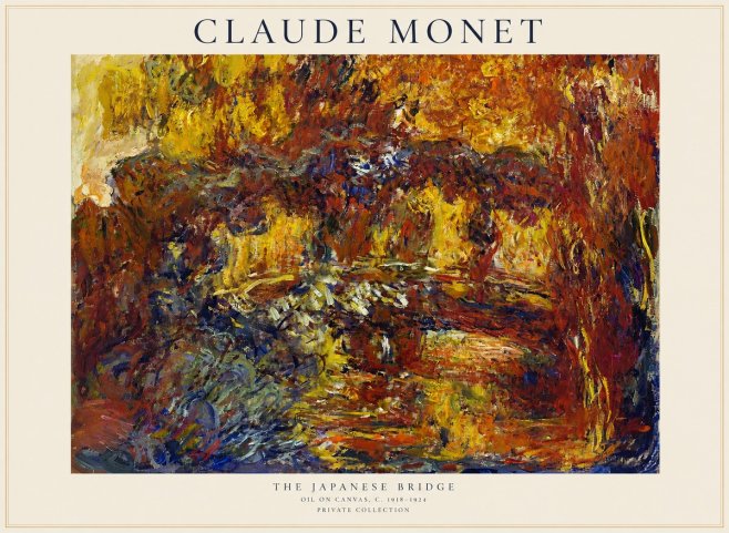 Monet The Japanese Bridge II No1 - Plakát