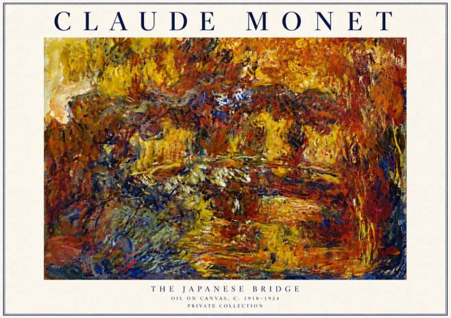 Monet The Japanese Bridge II No4 - Plakát