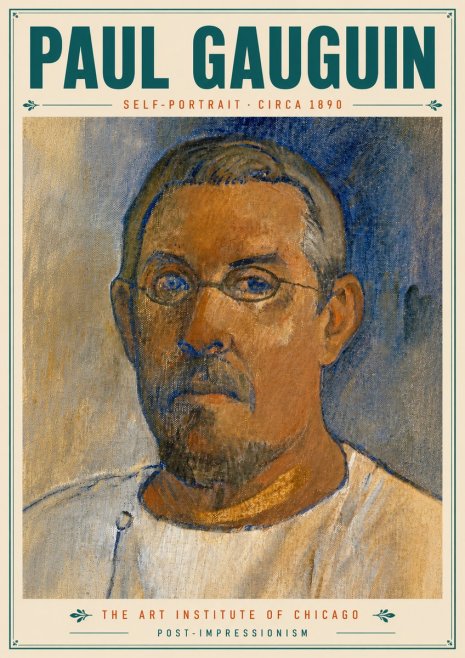 Paul Gauguin Self-portrait I No4 - Plakát