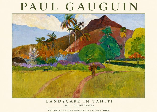 Paul Gauguin Landscape in Tahiti II No3 - Plakát