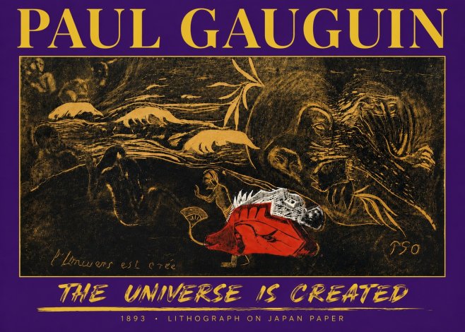 Paul Gauguin The Universe Is Created III No4 - Plakát