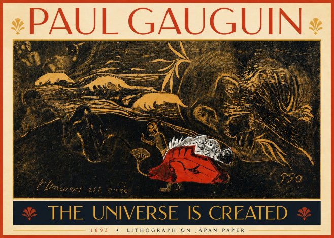 Paul Gauguin The Universe Is Created III No5 - Plakát