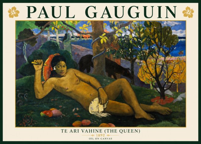 Paul Gauguin Te Ari Vahine (the Queen) No3 - Plakát
